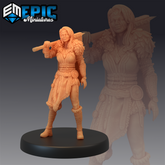 Female Barbarian - The Printable Dragon